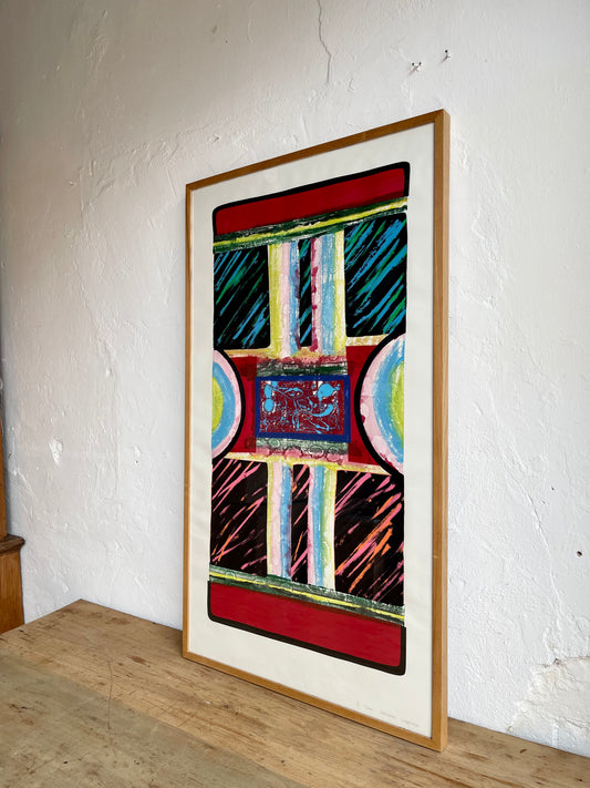 Vintage Abstract Screen Print - #1481