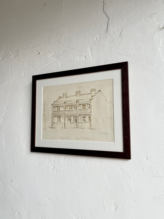 Antique Framed Sketch