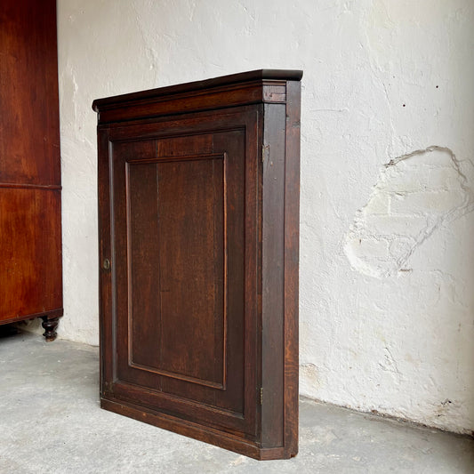 Antique Victorian Corner Cupboard -#1204