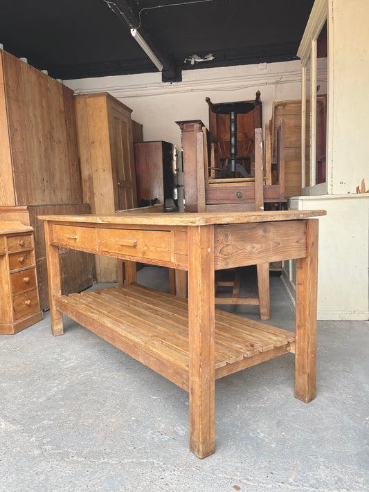 1920s Pine Workbench - #2073