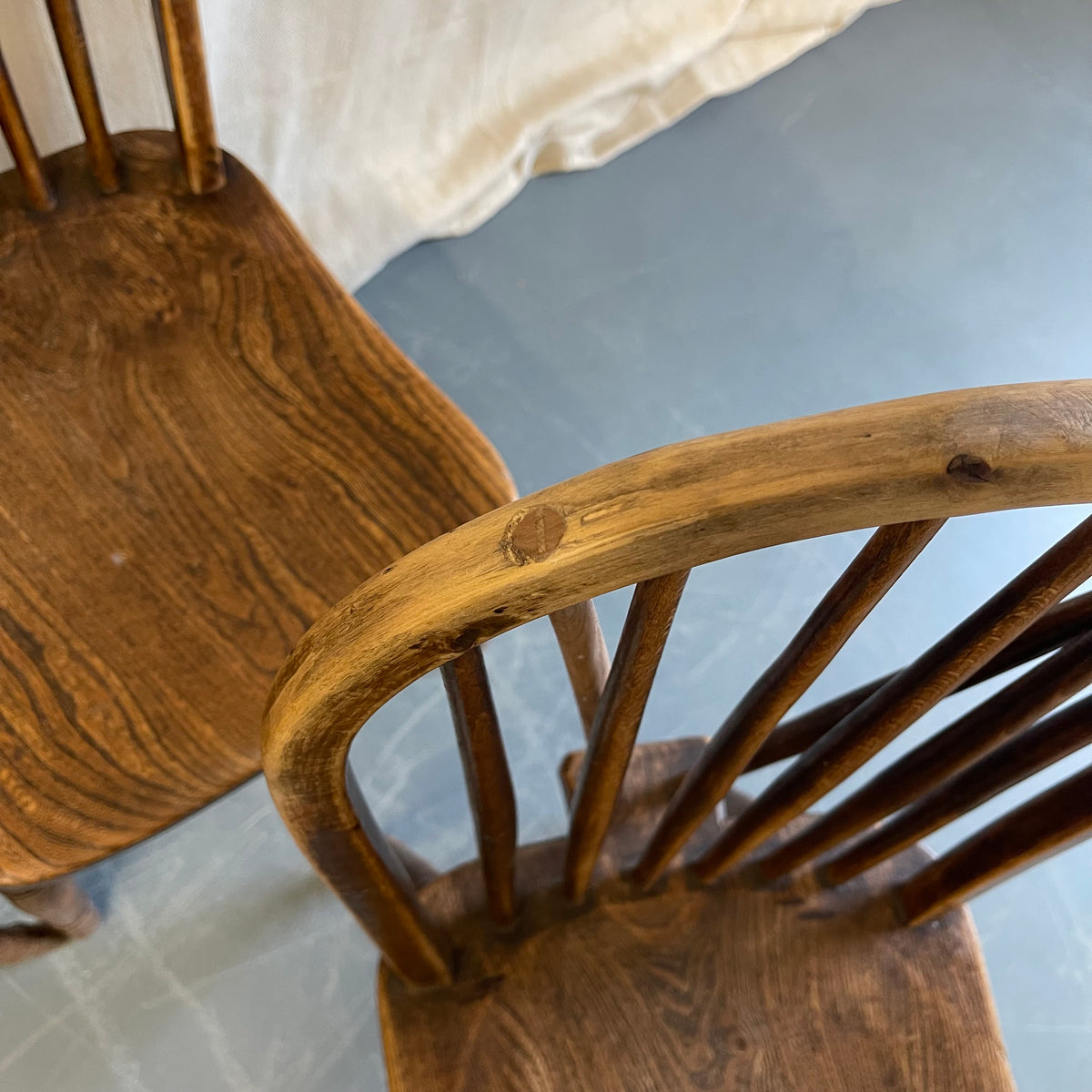 Set of Six Antique Farmhouse Chairs - #2255