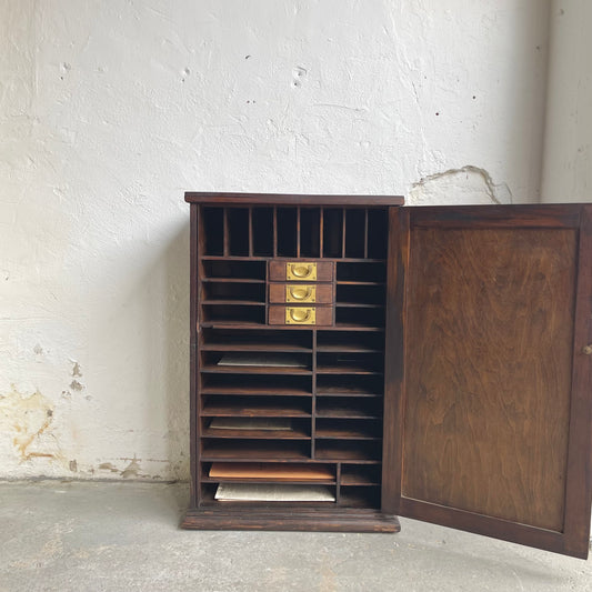 Antique Edwardian Stationary Cupboard - #2001