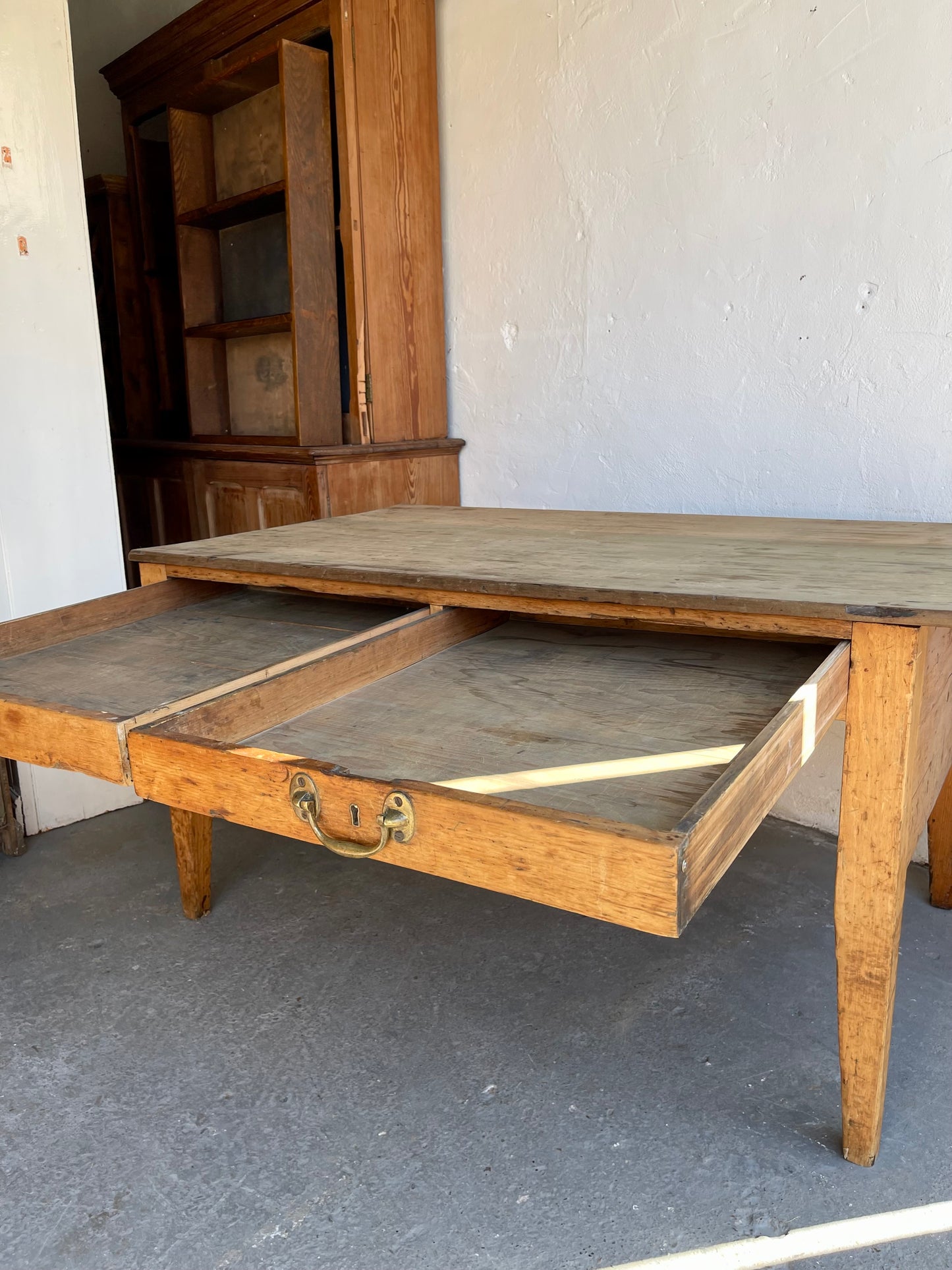 Antique Pine Table -#1584