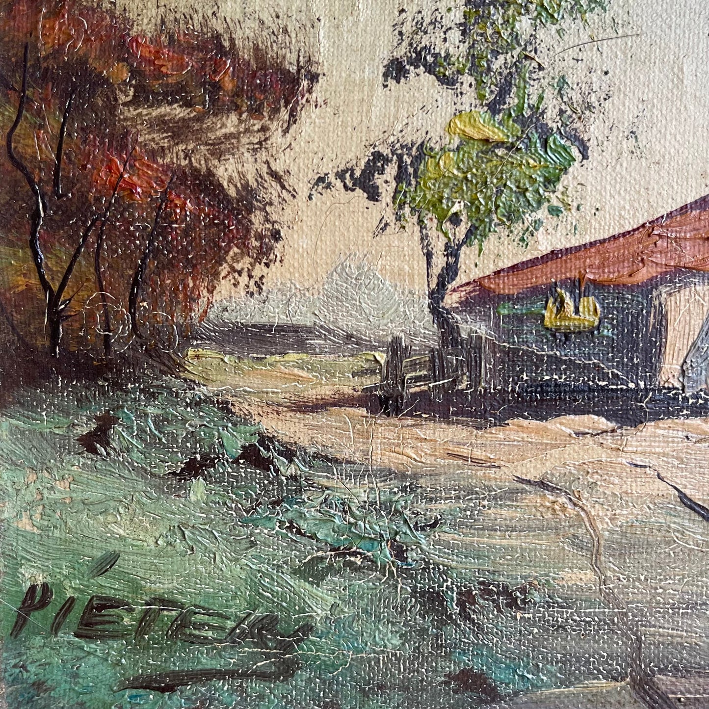 Antique Oil Painting - #1980