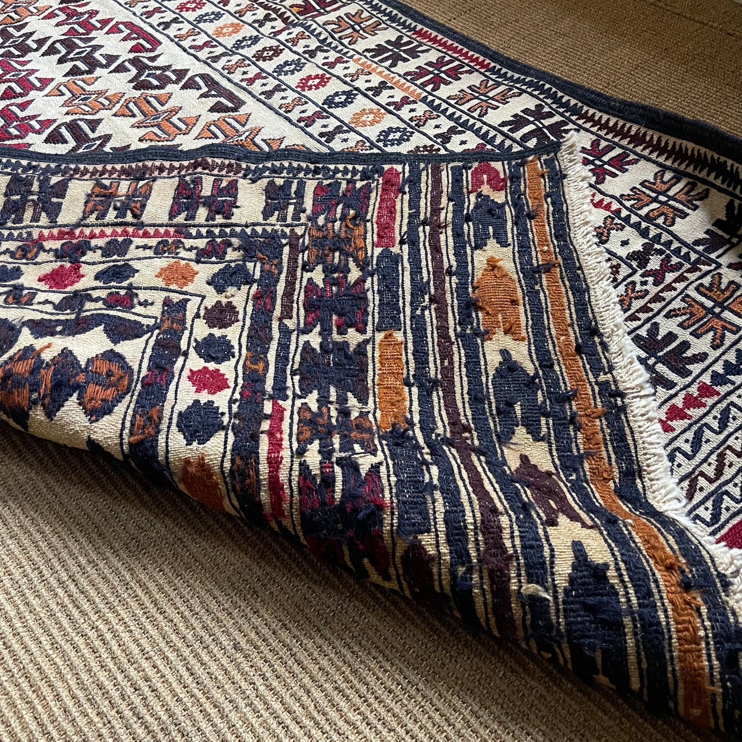 Vintage Afghan Wool Rug - #1941