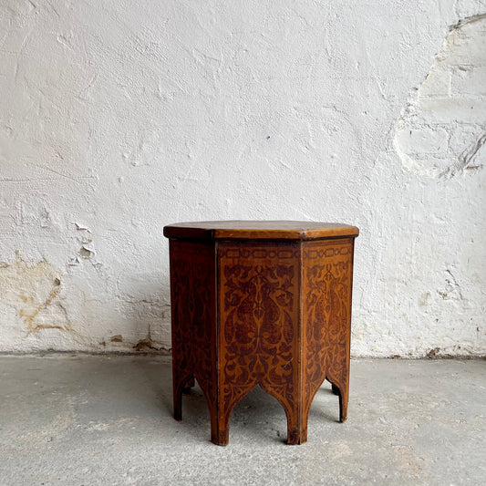 Victorian Pokerwork Table - #1708