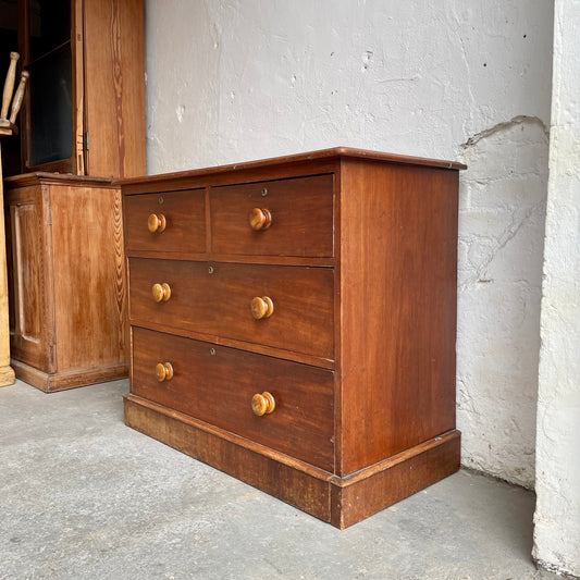 Antique Pine Chest Of Drawers - #1765