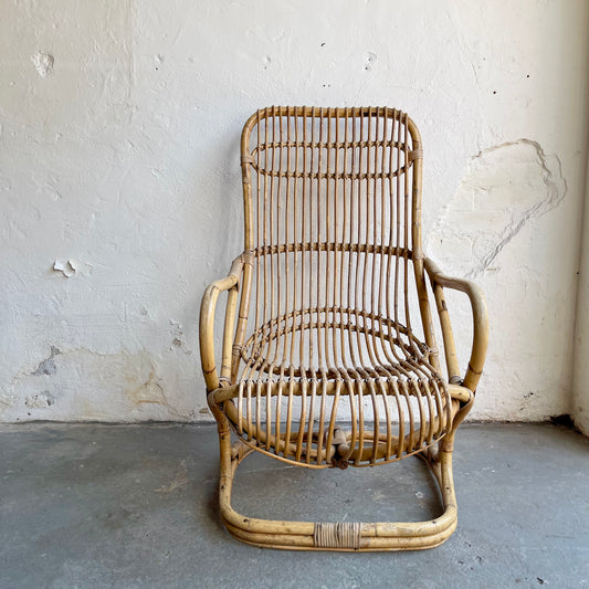 Vintage Italian Bamboo Armchair - #1099