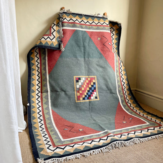 Wool Kilim Rug - #1953
