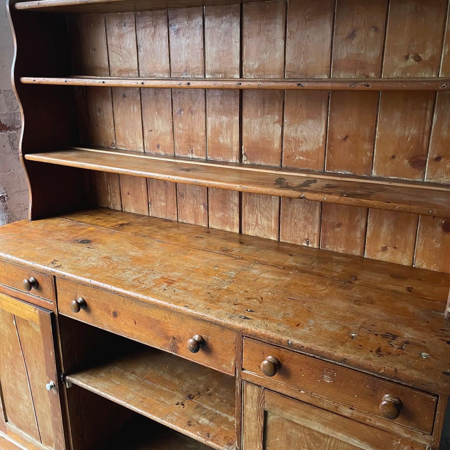 Antique Pine Dresser - #1934