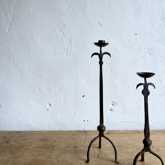 Vintage Hand Forged Candlesticks
