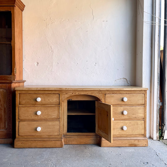 Antique Sycamore + Pine Dresser Base -#1562
