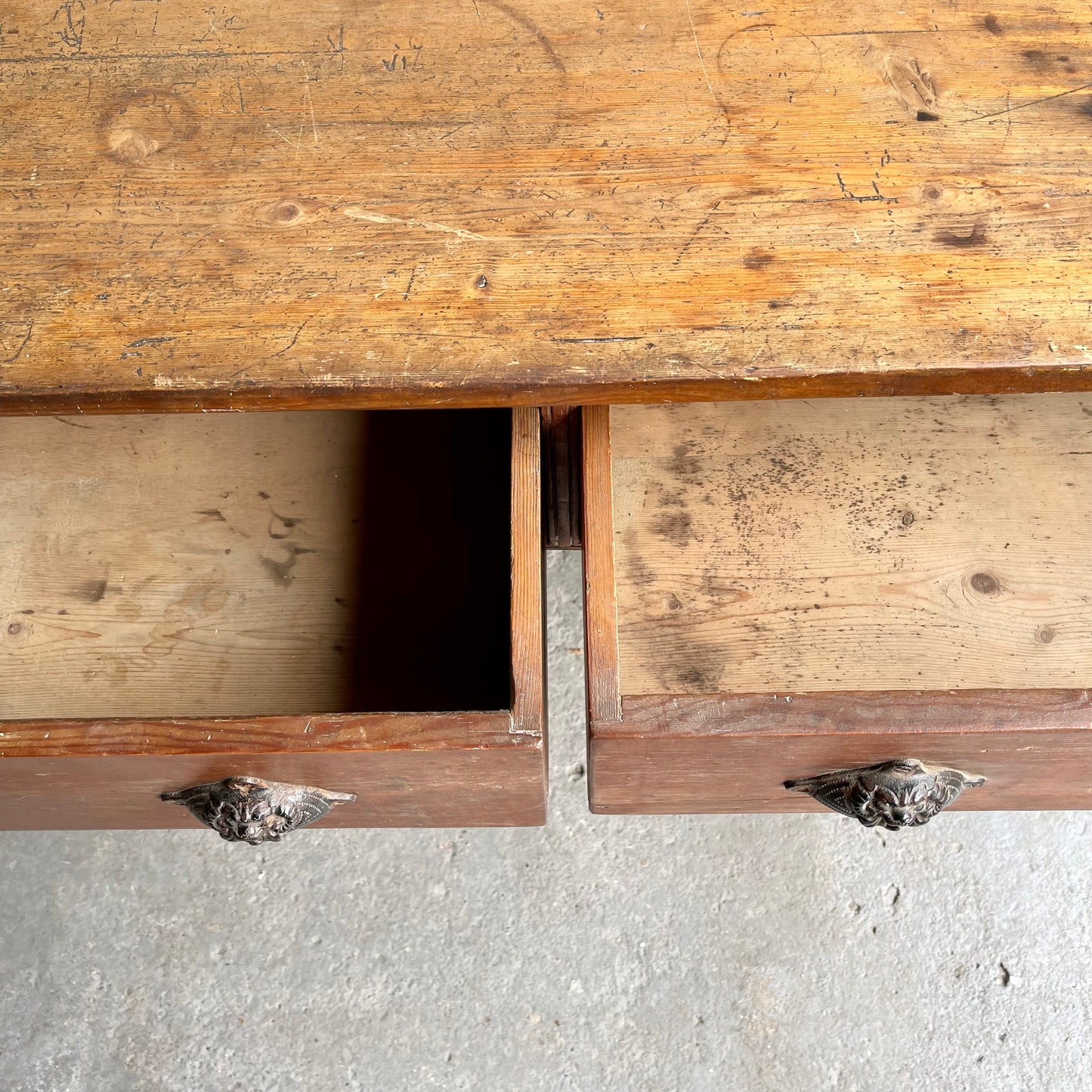 Antique Pine Prep Table -#1256