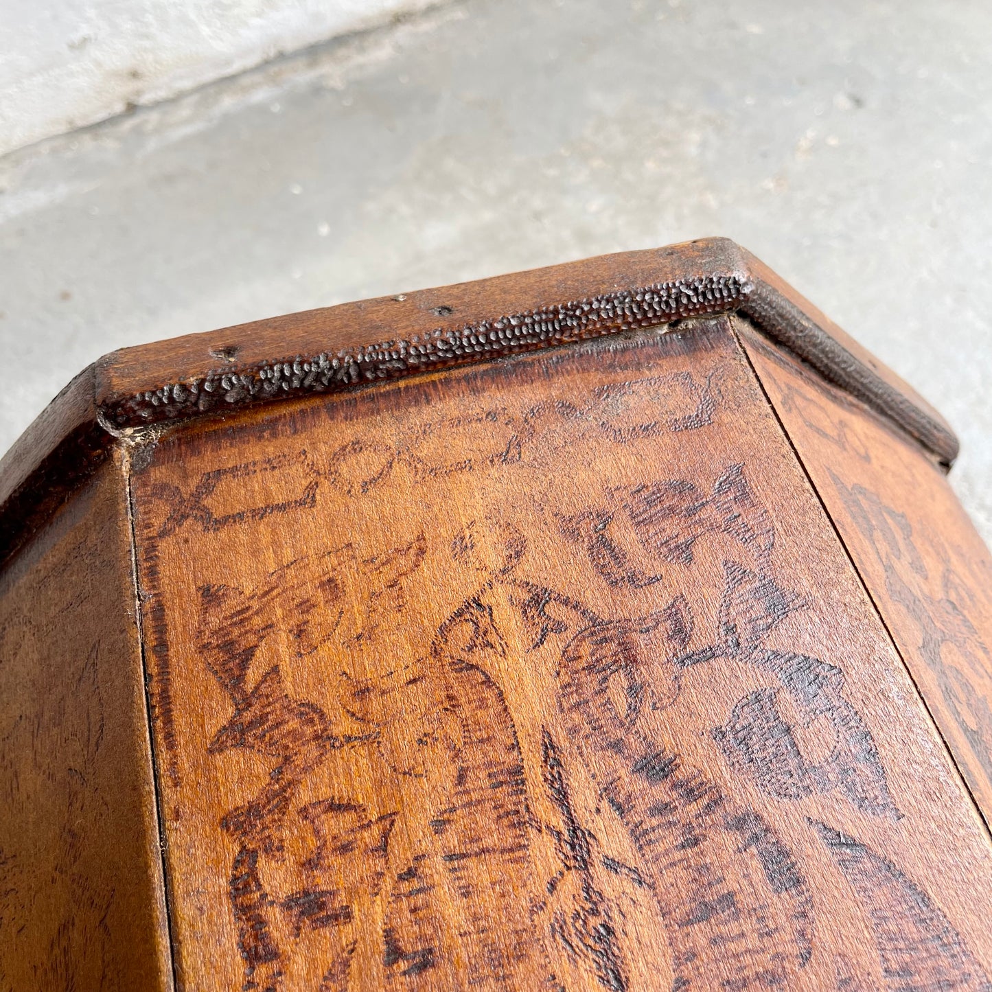 Victorian Pokerwork Table - #1708