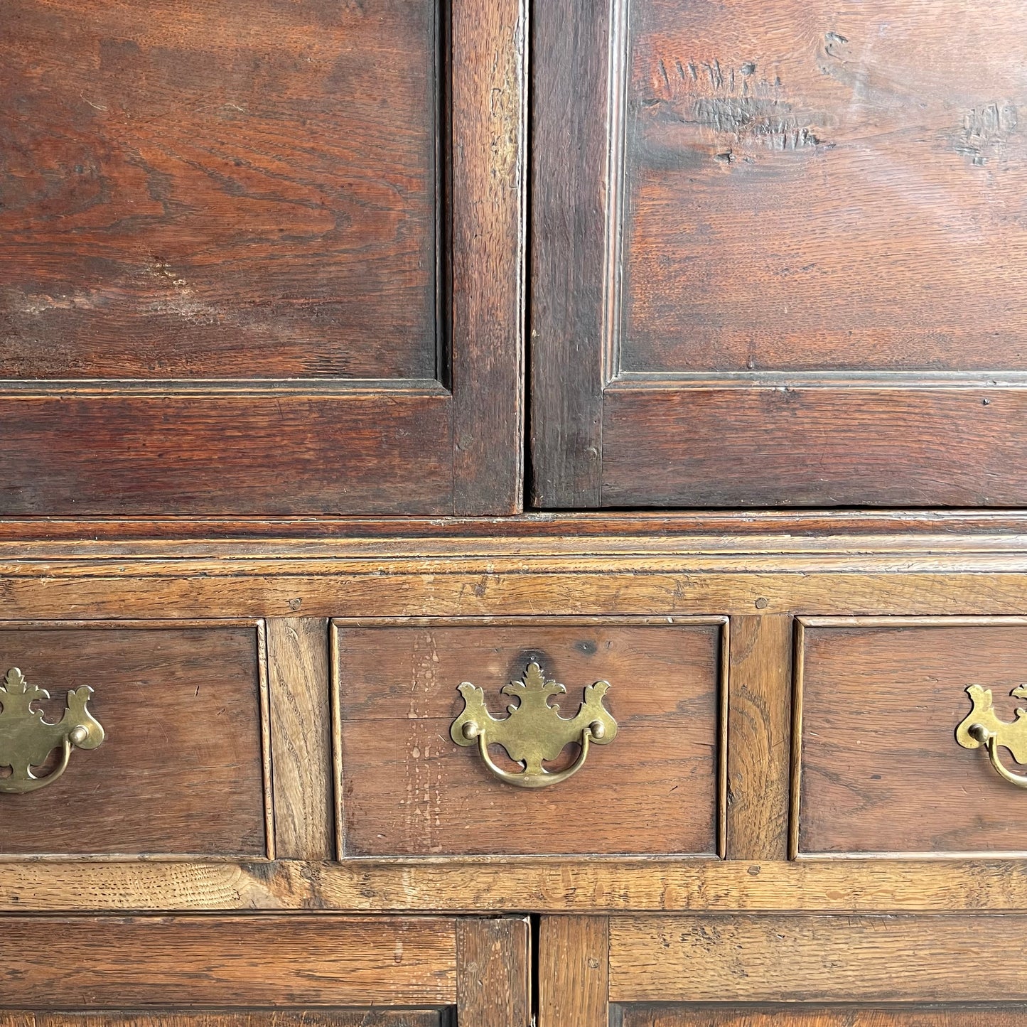 Antique Oak Bread Cupboard - #1829