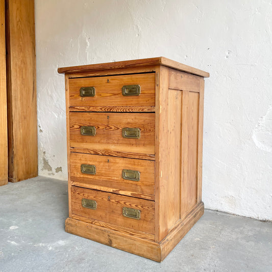 Pitch Pine Bank of Drawers -#1124