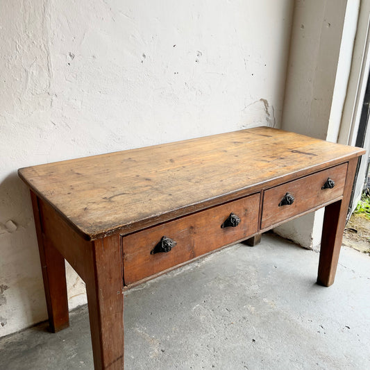 Antique Pine Prep Table -#1256