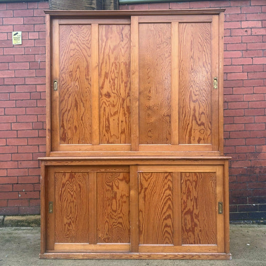 Antique Pitch Pine Cupboard - #1443