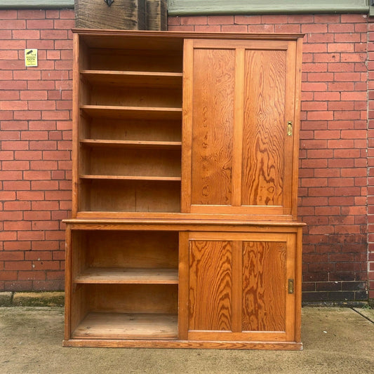 Antique Pitch Pine Cupboard - #1443