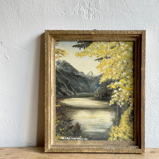 Antique Framed Oil - #1734