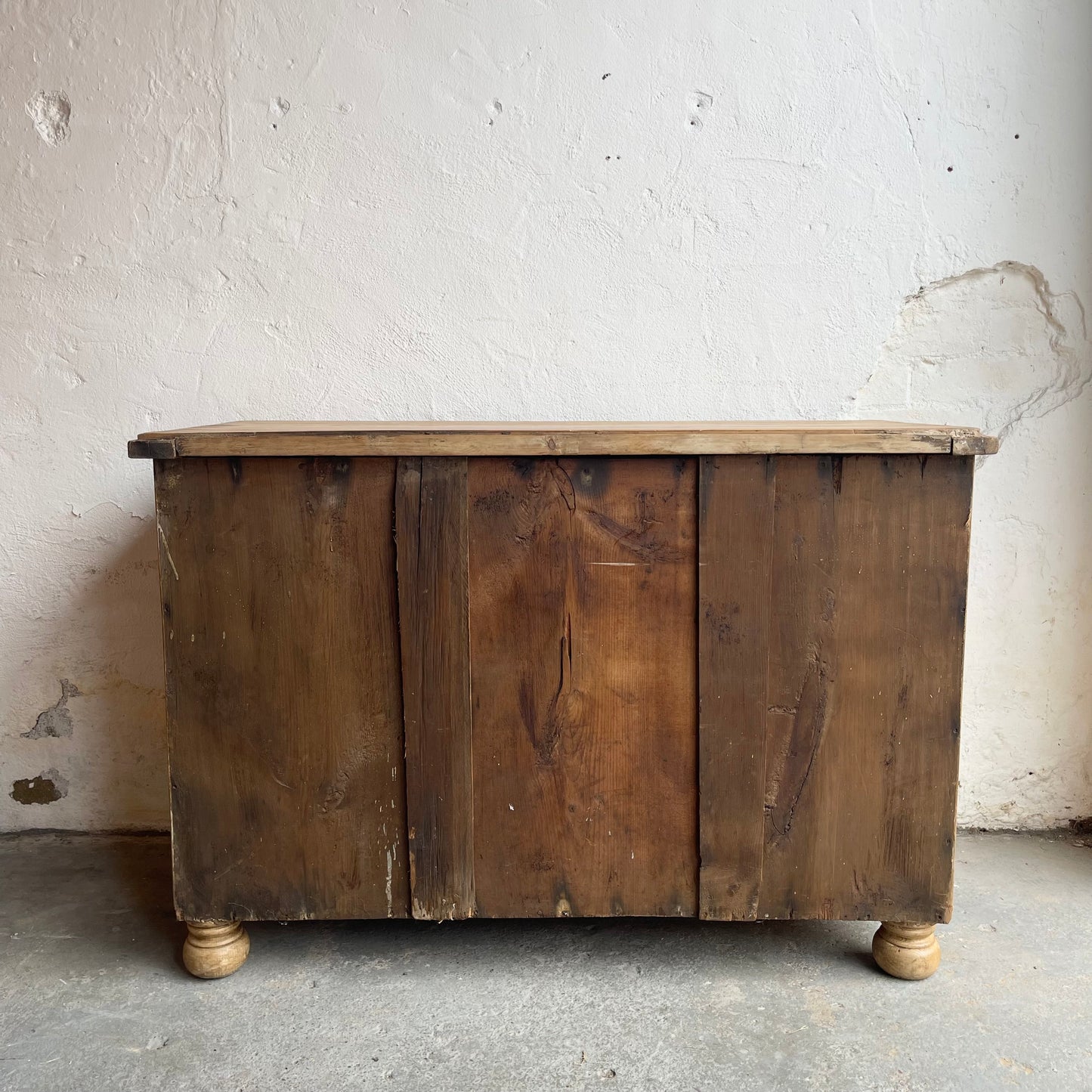 Antique Pine Chest Of Drawers - #1696