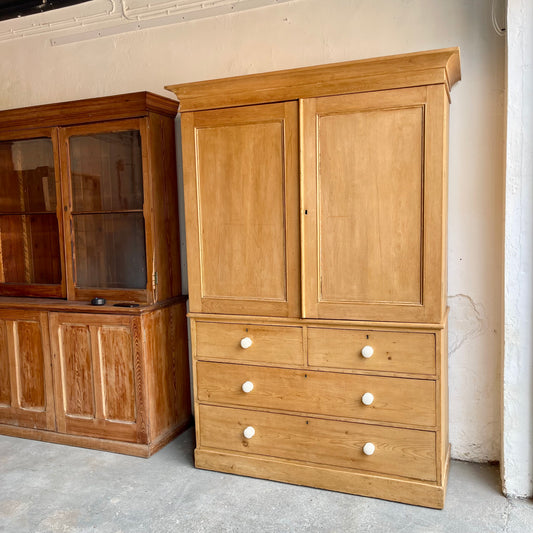 Antique Pine Linen Press - #1610