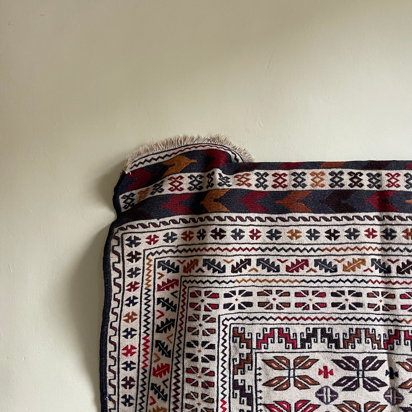 Vintage Afghan Wool Rug - #1940