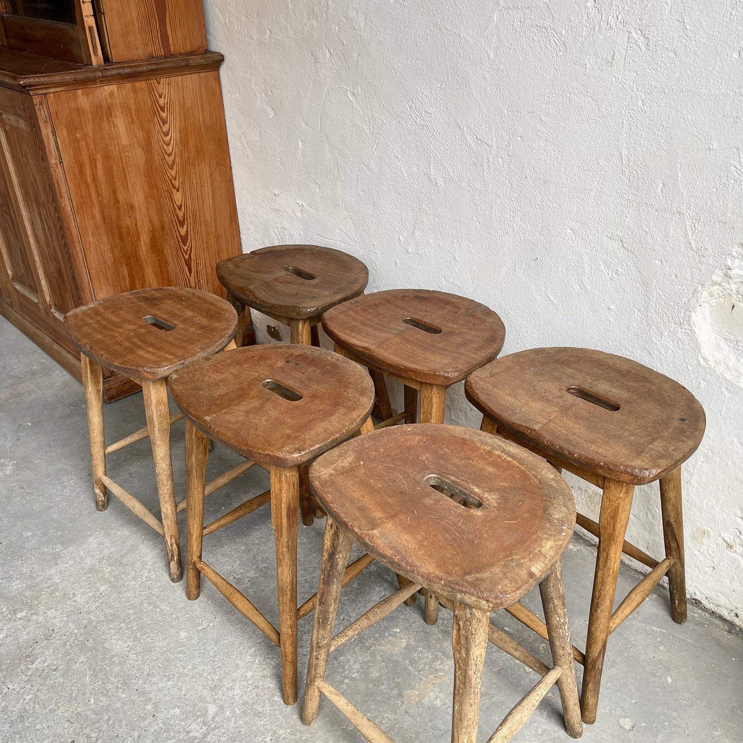 Vintage Lab Stools -#1498