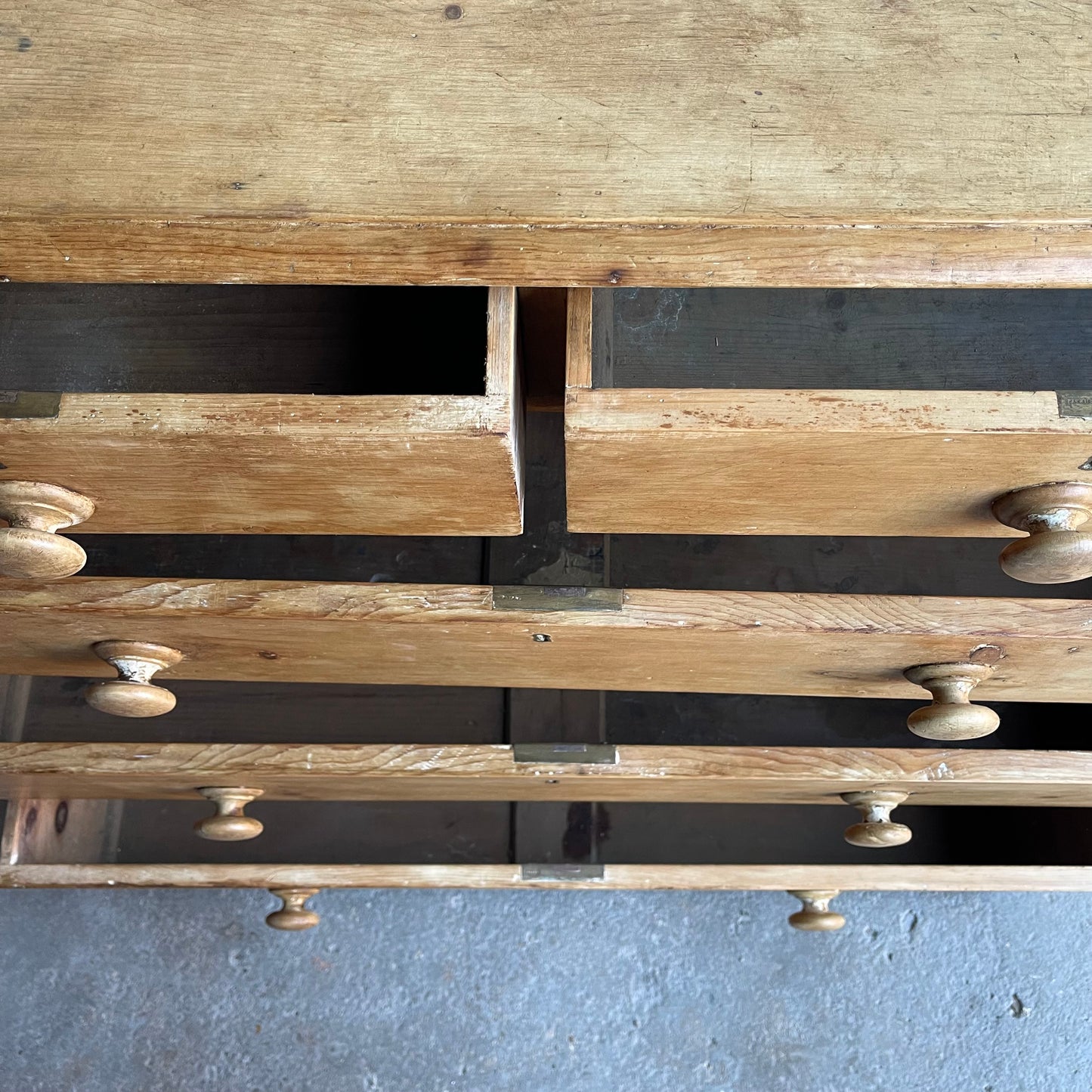 Antique Pine Chest Of Drawers - #1879