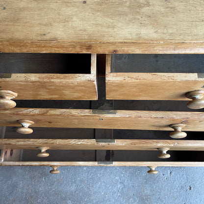 Antique Pine Chest Of Drawers - #1879