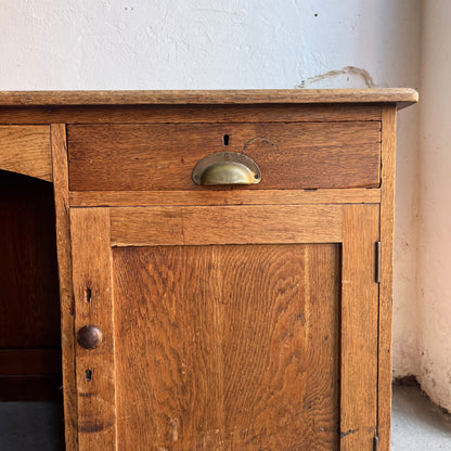 Antique Oak Desk - #2023