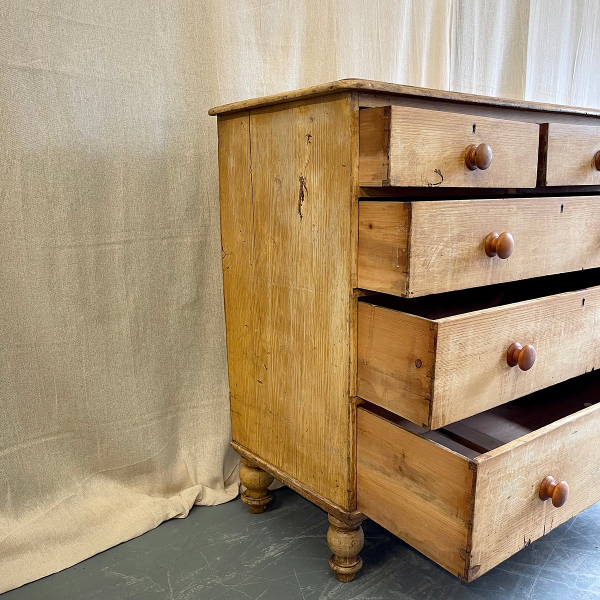 Antique Pine Chest of Drawers - #2415