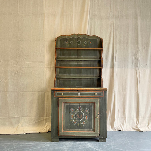 Folk Art Painted Farmhouse Dresser - #2342