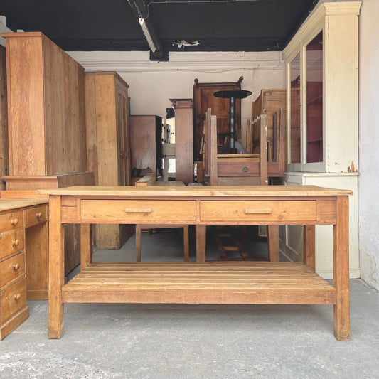 1920s Pine Workbench - #2073