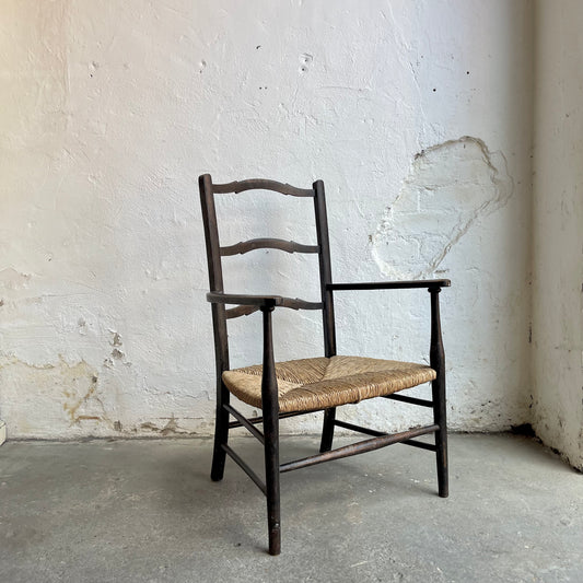Antique Rush Seat Chair - #2085