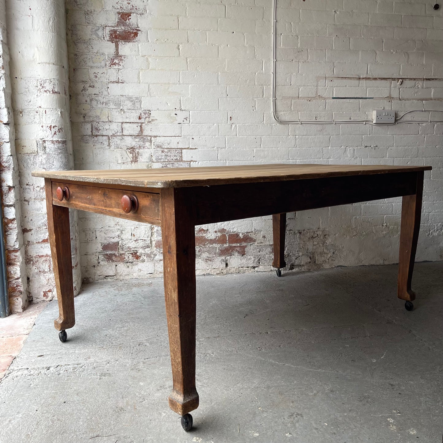 Antique Pine Table - #1958