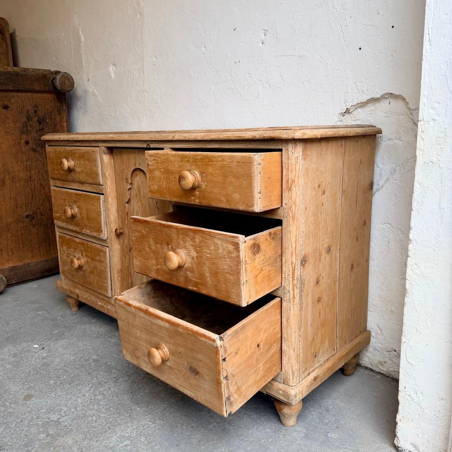 Antique Pine Dresser Base - #1787