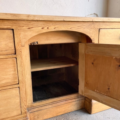Antique Sycamore + Pine Dresser Base -#1562