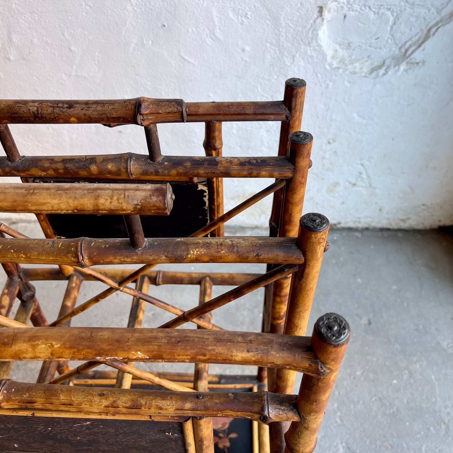 Antique Bamboo Paper Rack - #2022