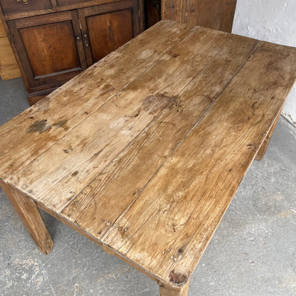 Antique Pine Table - #1835