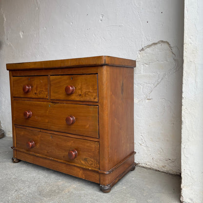 Antique Pine Chest Of Drawers -#1832