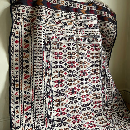 Vintage Afghan Wool Rug - #1940