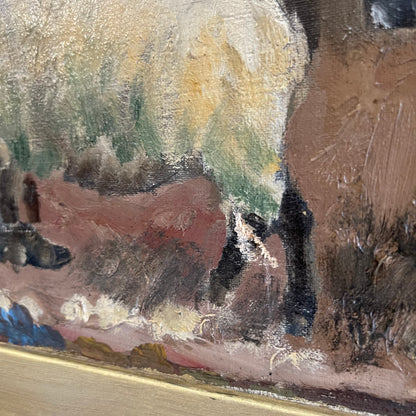 Vintage Framed Oil Painting - #2215