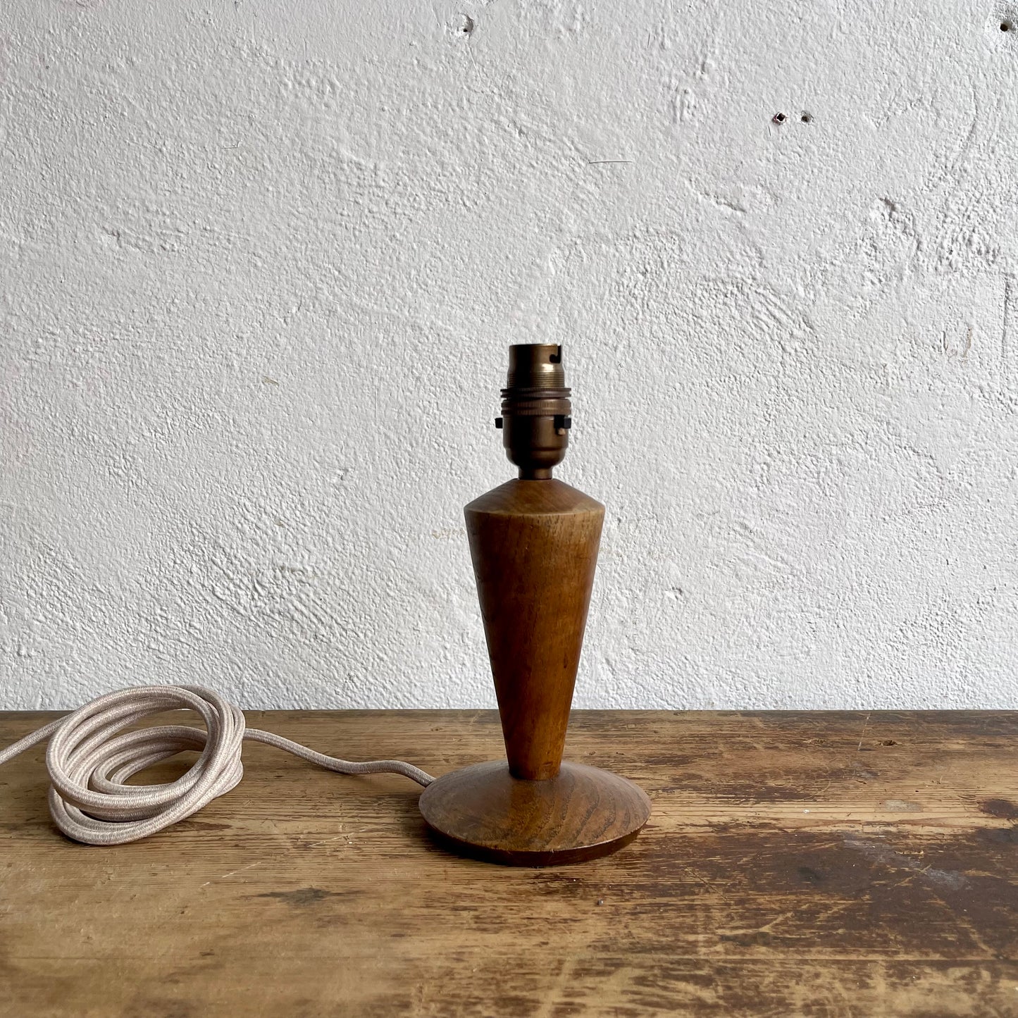 Vintage Small Wooden Lamp Base