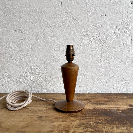 Vintage Small Wooden Lamp Base