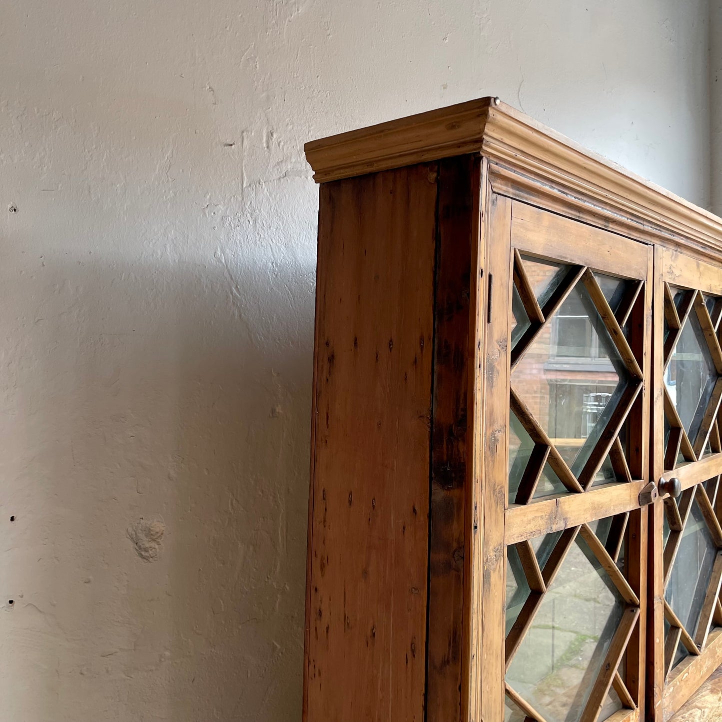 Antique Pine Irish Dresser - #1376