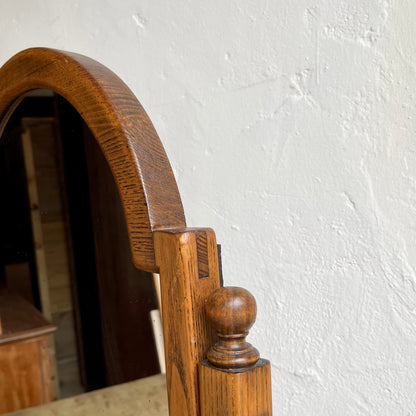 Antique Oak Mirror - #1571
