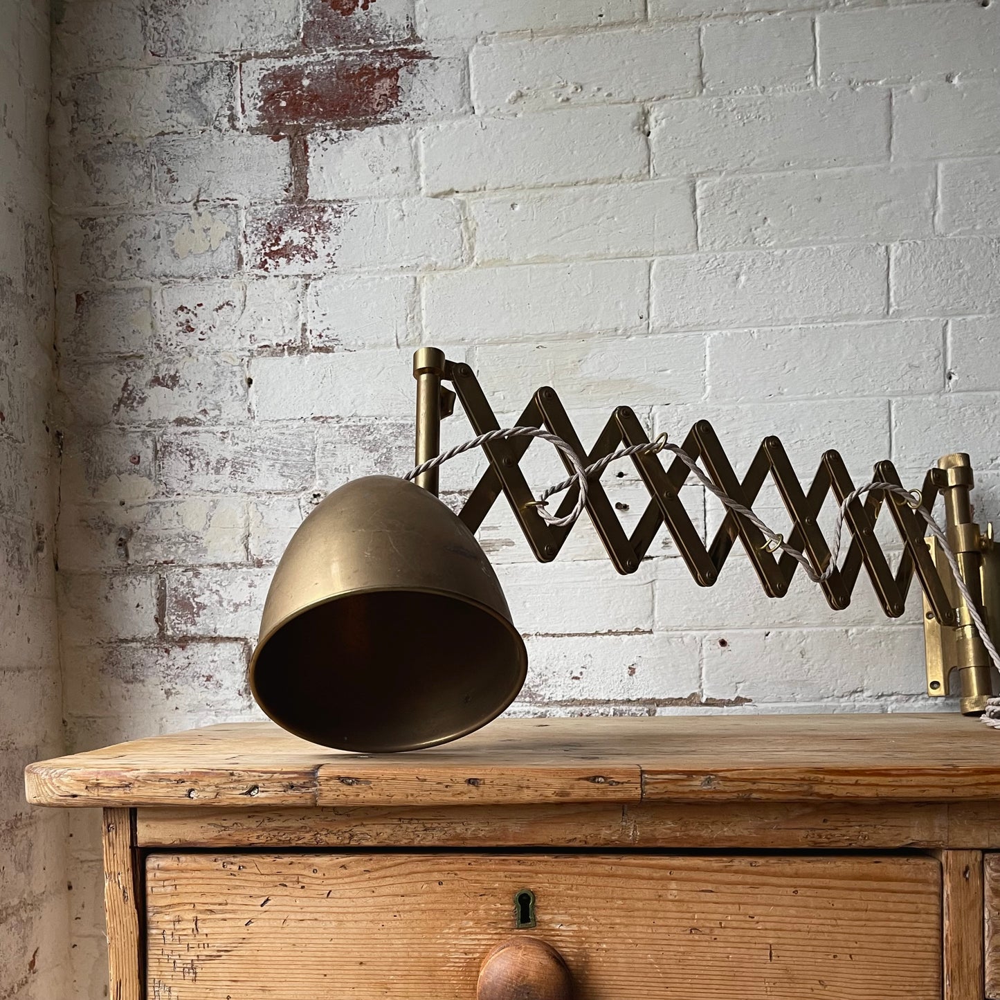 Vintage Brass Scissor Lamps - #1534