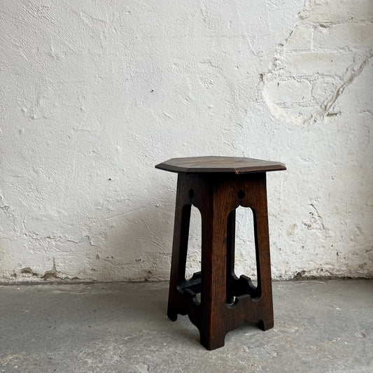 Arts & Crafts Oak Side Table - #1457