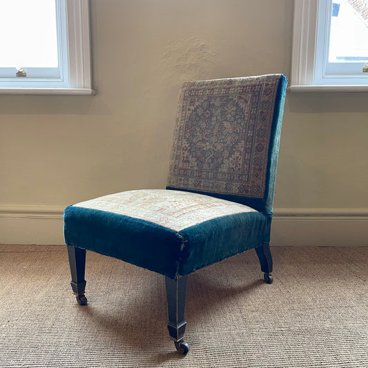 Antique Slipper Chair by Hampton & Sons of Pall Mall -#1535